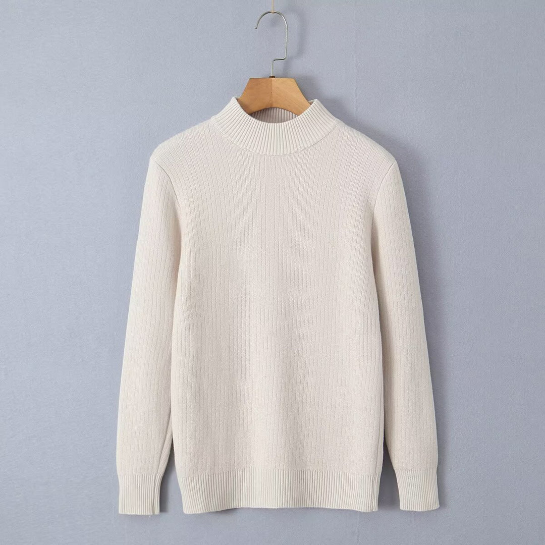 Damen Feinstrickpullover mit Stehkragen Drune