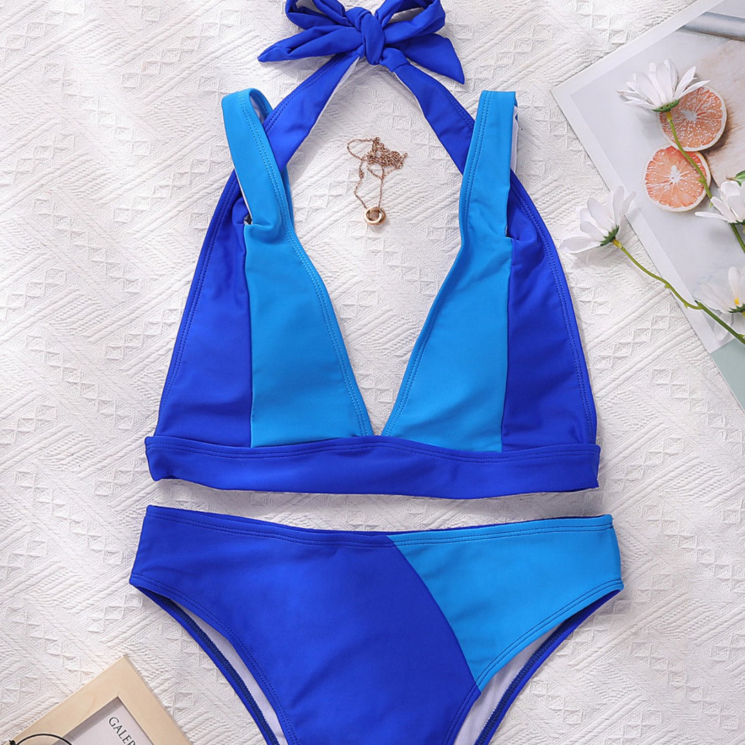 Damen Sportlicher Bikinischnitt mit tiefem Dekolleté Drune