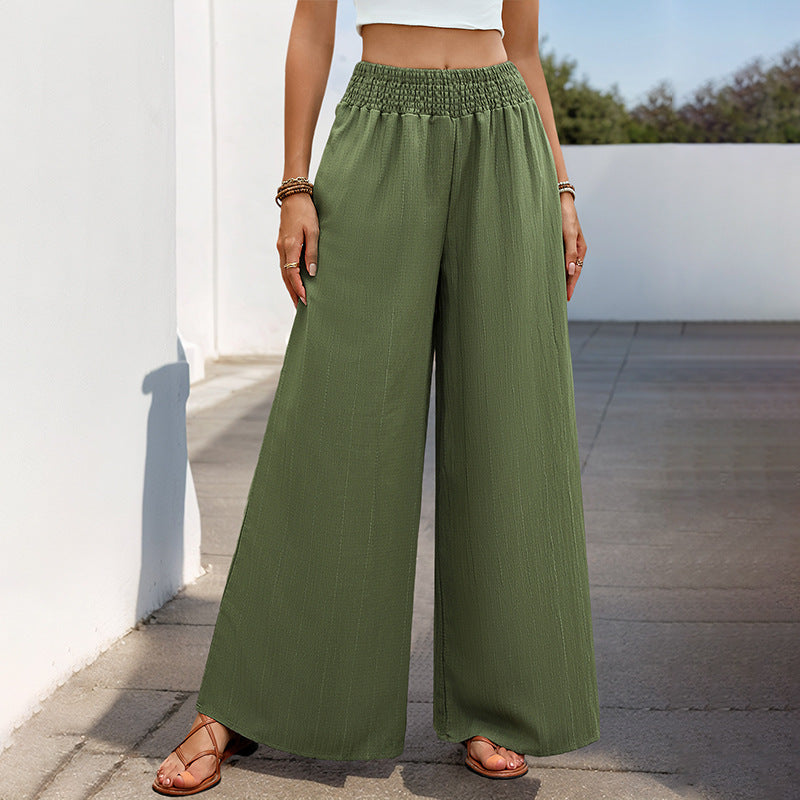 Damen weite Sommerhose mit elastischem Bund und komfortablem Schnitt Drune
