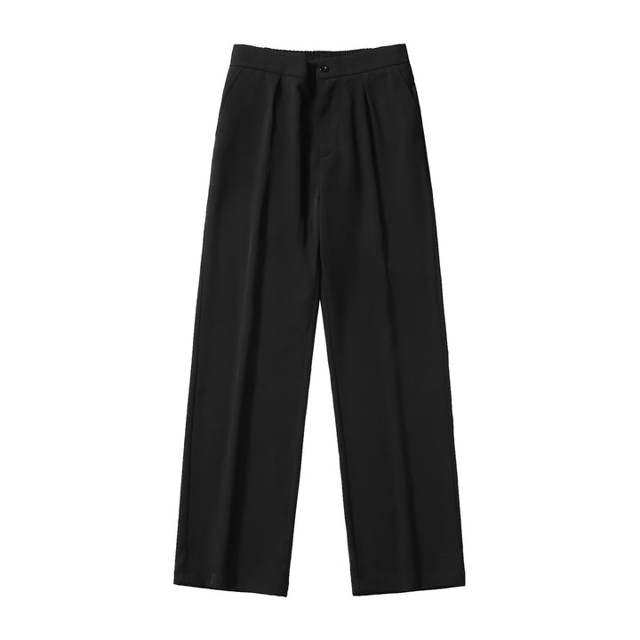 Herren Elegante weite Hose mit elastischem Bund und seitlichen Eingrifftaschen Drune