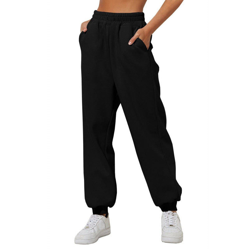 Damen Jogginghose mit elastischem Bund und seitlichen Eingrifftaschen Drune