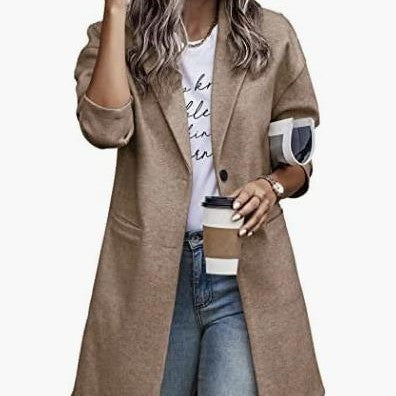 Damen Elegante Vintage-Style Blazerjacke Drune