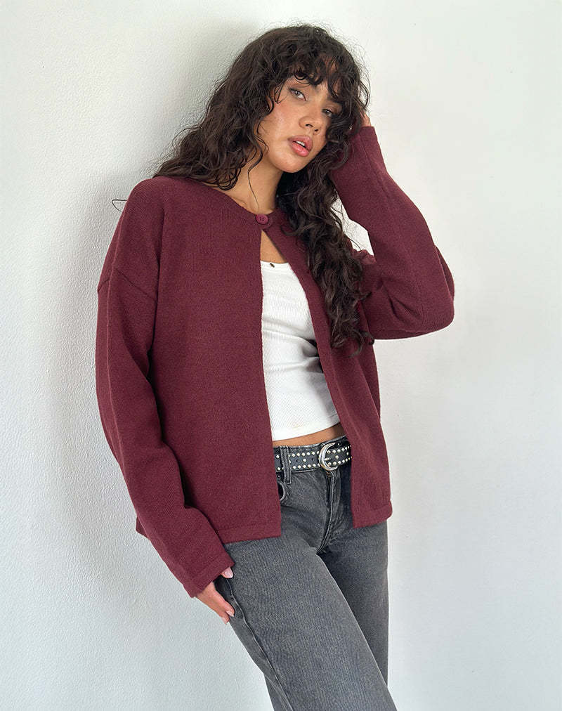 Damen Strickjacke mit praktischen Knopfdetails und lässigem Schnitt Drune