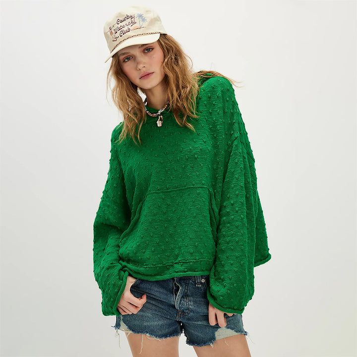 Damen Bequemer Oversized Pullover Drune