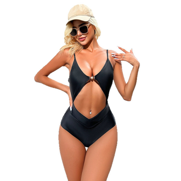 Damen Eleganter Monokini mit Cut-Outs und Ring-Detail Drune