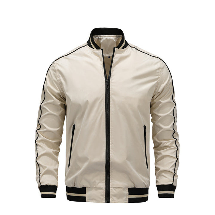 Herren sportliche Freizeitjacke im College-Stil Drune