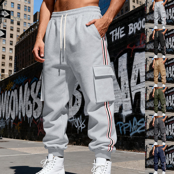 Herren nan Cargojogginghose mit Kordelzug, seitlichen Cargotaschen und elastischen Bündchen Drune