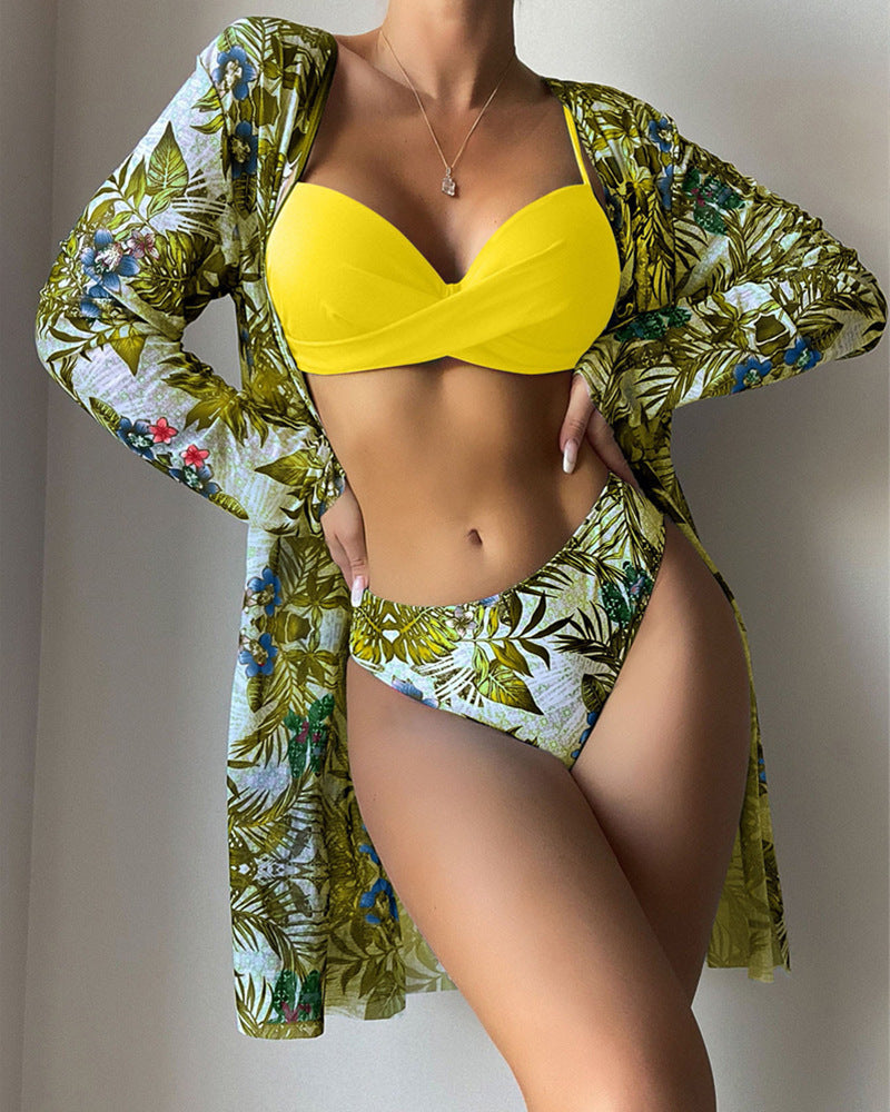 Damen Strandcover-Up mit floralem Muster Drune