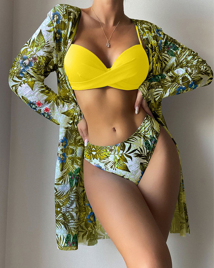 Damen Strandcover-Up mit floralem Muster Drune