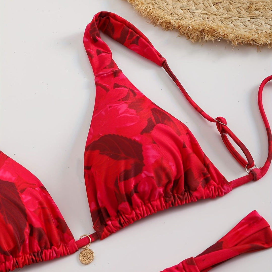 Damen Triangel-Bikini mit komfortablen verstellbaren Trägern Drune