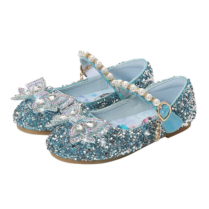 Mädchen Glitzernde Ballerinas mit Perlenakzent Drune