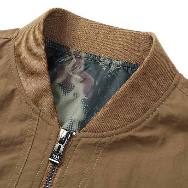 Herren sportliche Bomberjacke mit praktischen Taschen und stylishen Details Drune
