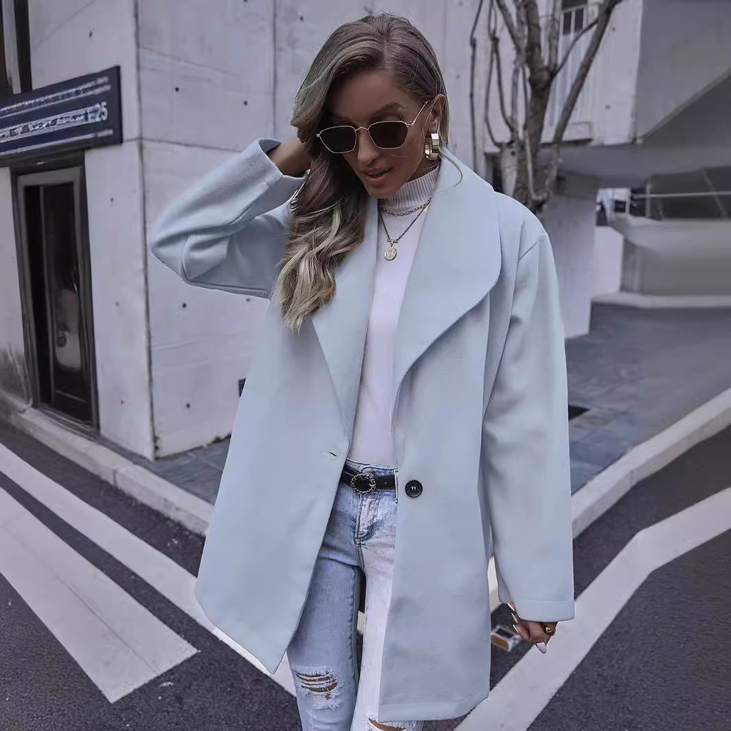 Damen Elegante Oversized Jacke Drune