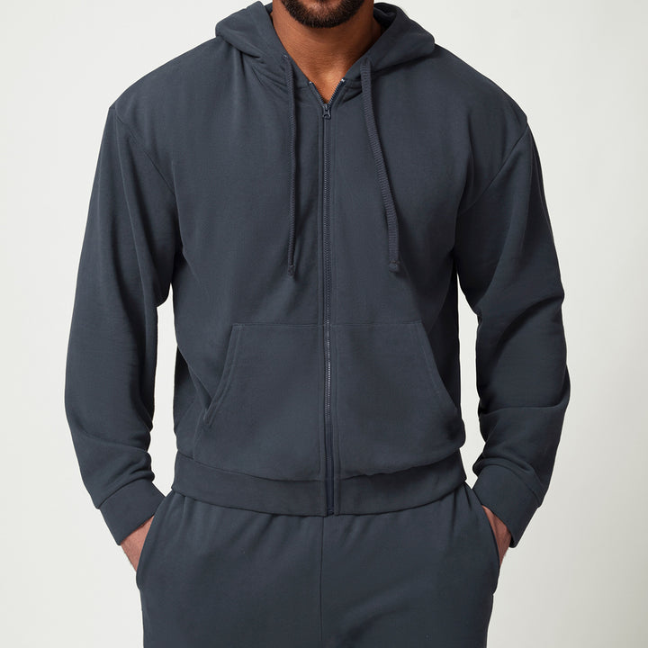 Herren Kapuzenjacke mit weichem Innenfutter und praktischen Taschen Drune