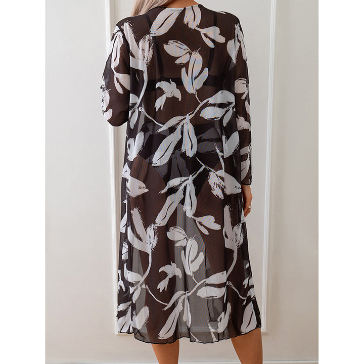 Damen Badecover-Up mit elegantem Grafikkleidungsdesign Drune