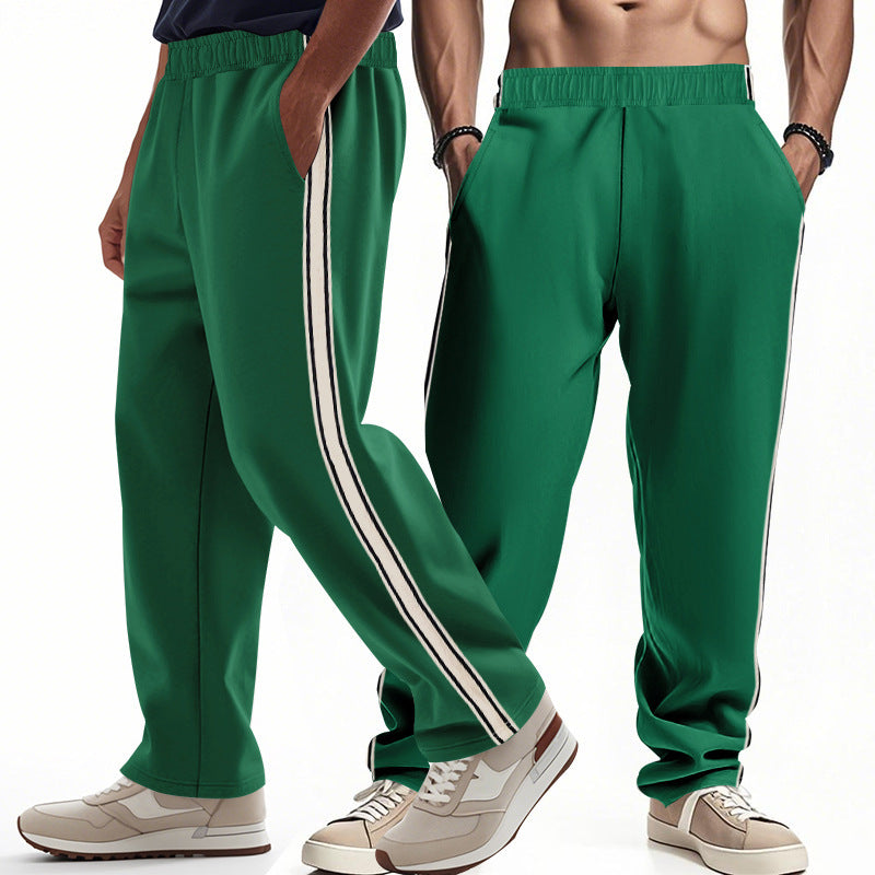 Herren Sportliche Freizeithose mit seitlichen Kontraststreifen Drune