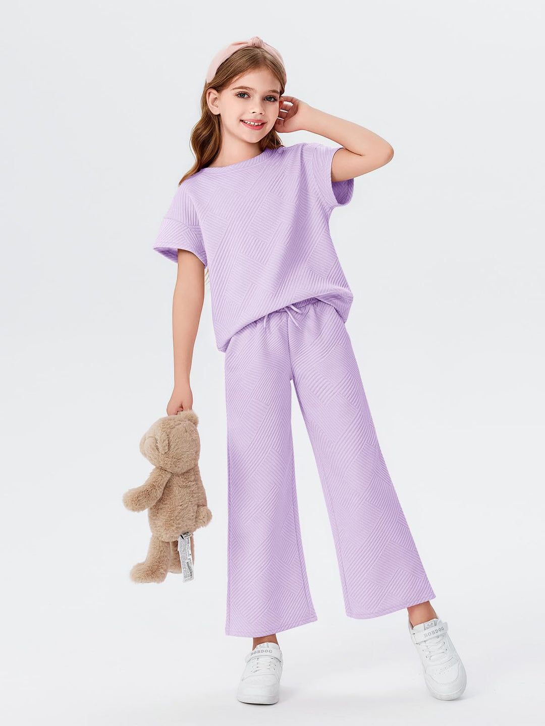 Damen sommerliches Freizeit-Set aus leichter, atmungsaktiver Baumwolle Drune