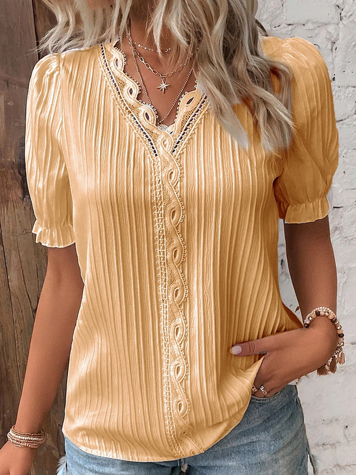 Damen Bluse mit raffiniertem Rüschendetail Drune