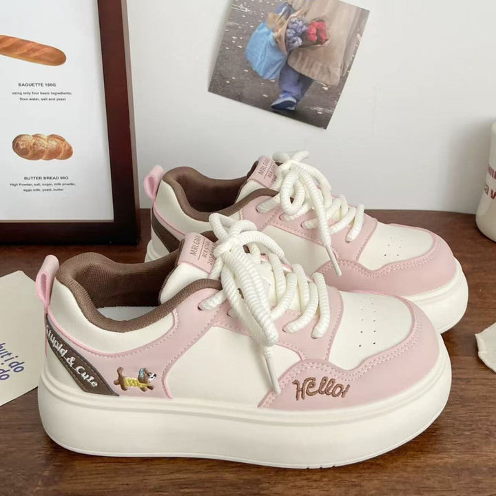 Damen Sneaker mit verspielten Tiermotiven und bequemer Dämpfung Drune