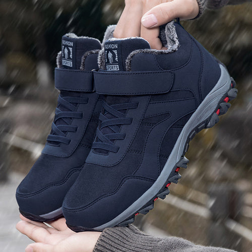 Damen isolierte Wanderschuhe mit rutschfester Sohle und praktischer Klettverschlusslösung Drune