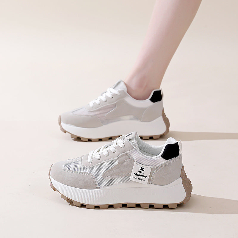 Damen Sportliche Sneaker mit atmungsaktiven Mesh-Einsätzen und dämpfender Sohle Drune