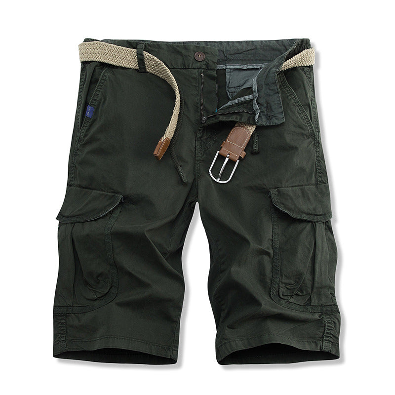 Herren vielseitige Cargo-Shorts mit verstellbarem Gürtel Drune