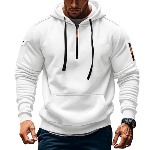 Herren Funktions-Hoodie mit halbem Reißverschluss und praktischen Taschen Drune