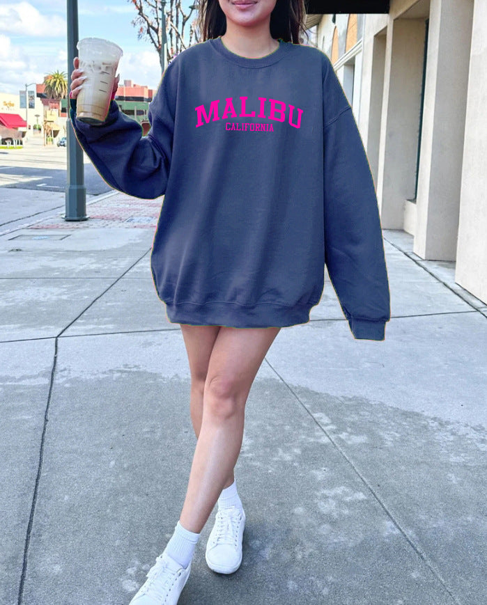 Damen Sweatshirt mit lässigem California-Logo und weichem Material Drune