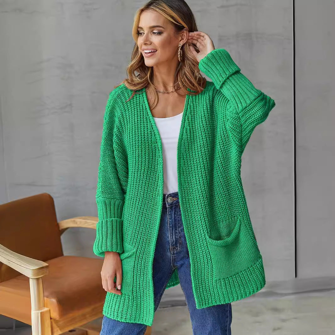 Damen Grobstrickcardigan mit praktischen Taschen und lässigem Schnitt Drune