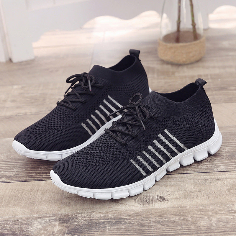 Damen nan gestrickter Performance-Sneaker mit sockenhaftem Schaft und flexibler Profilsohle Drune