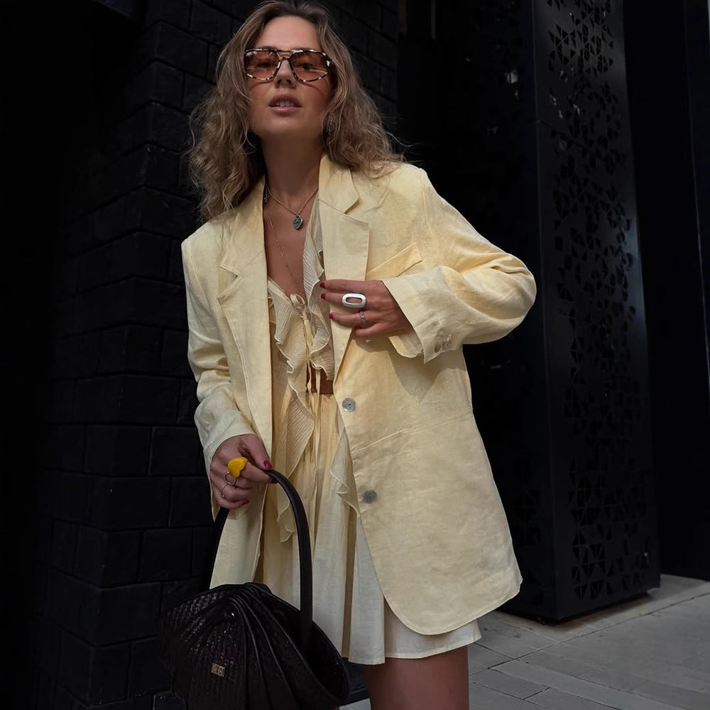 Damen Blazer mit lässigem Schnitt Drune