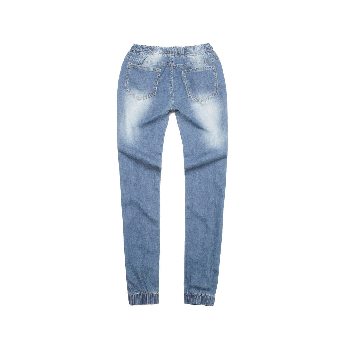 Damen Sportliche Denim-Jogginghose Drune