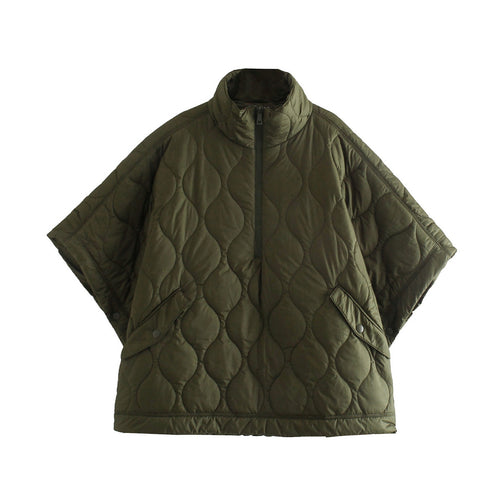 Damen Steppjacke mit hohem Kragen und praktischen Eingrifftaschen Drune