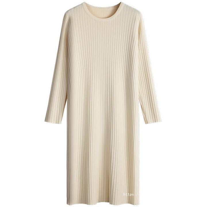 Damen Strickkleid mit feiner Rippenstruktur Drune