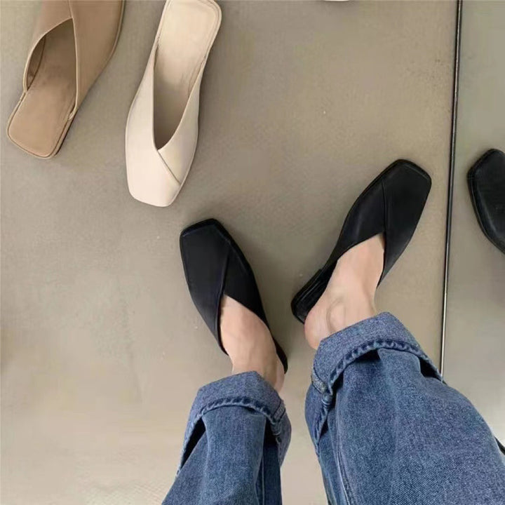 Damen Mules mit elegantem Überkreuz-Design und komfortabler Fußbettung Drune