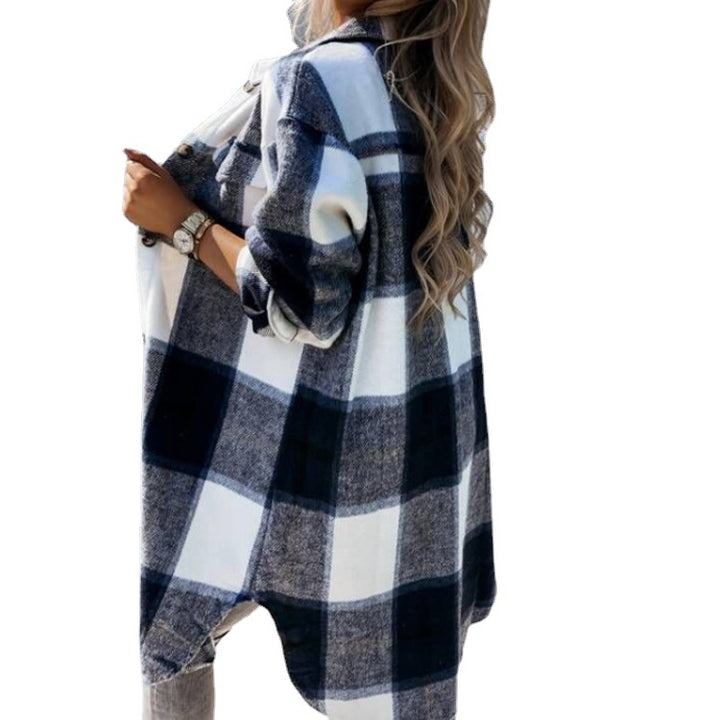 Damen Karo Hemdenjacke Drune