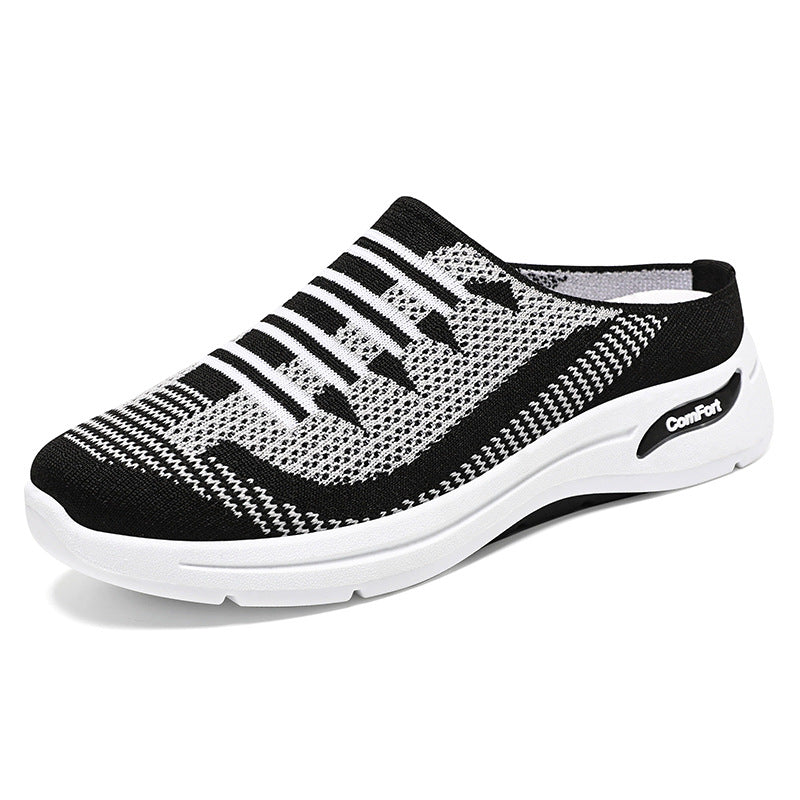 Damen nan gestrickter Slip-On Clog-Sneaker mit atmungsaktivem Sockenschuh und dämpfender Komfortsohle Drune