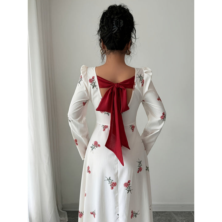 Damen Maxikleid mit floralem Muster Drune