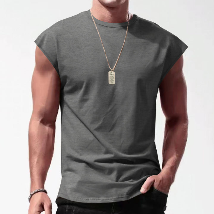 Herren ärmelloses T-Shirt im lässigen Stil mit modernem Schnitt Drune
