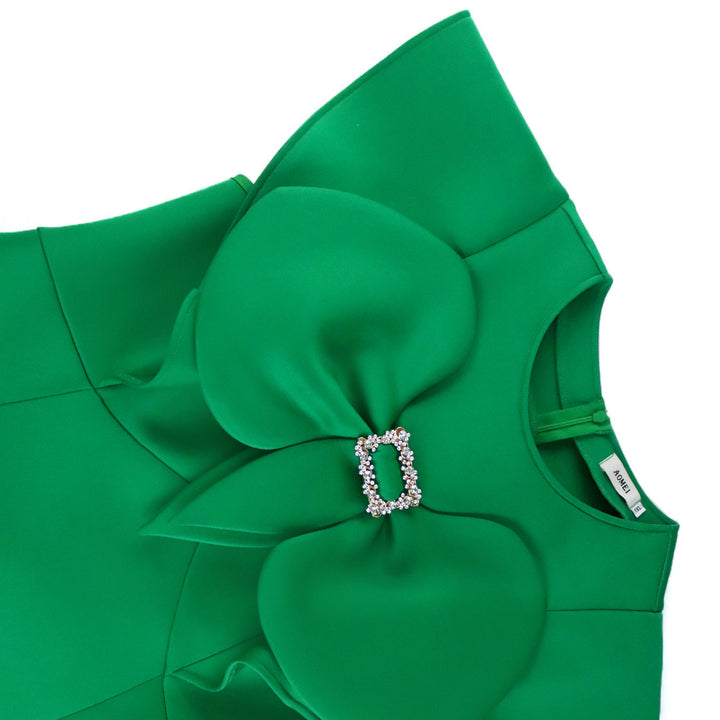 Damen Kleid mit extravagantem Kragen und edlen Details Drune