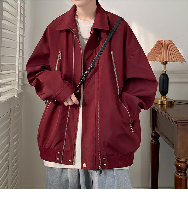 Damen Oversized Jacke mit innovativem Reißverschluss und lässigem Schnitt Drune