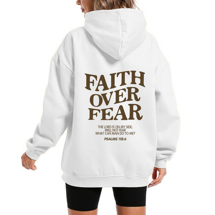 Damen Kapuzensweater mit motivierendem Schriftzug und bequemem Schnitt Drune