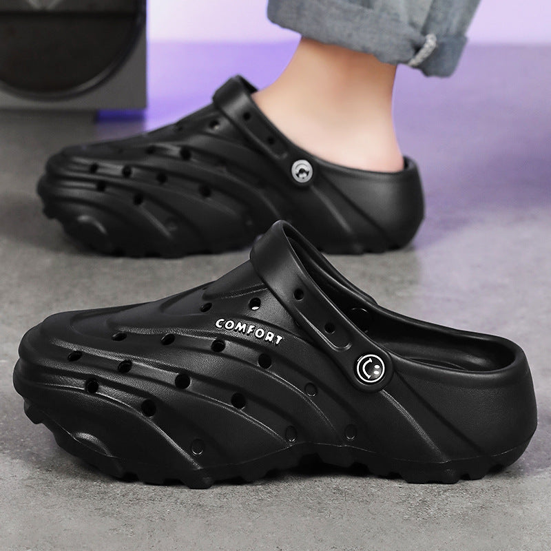 Unisex nan leichte perforierte Komfort-Clogs mit ergonomischer EVA-Sohle und verstellbarem Fersenriemen Drune