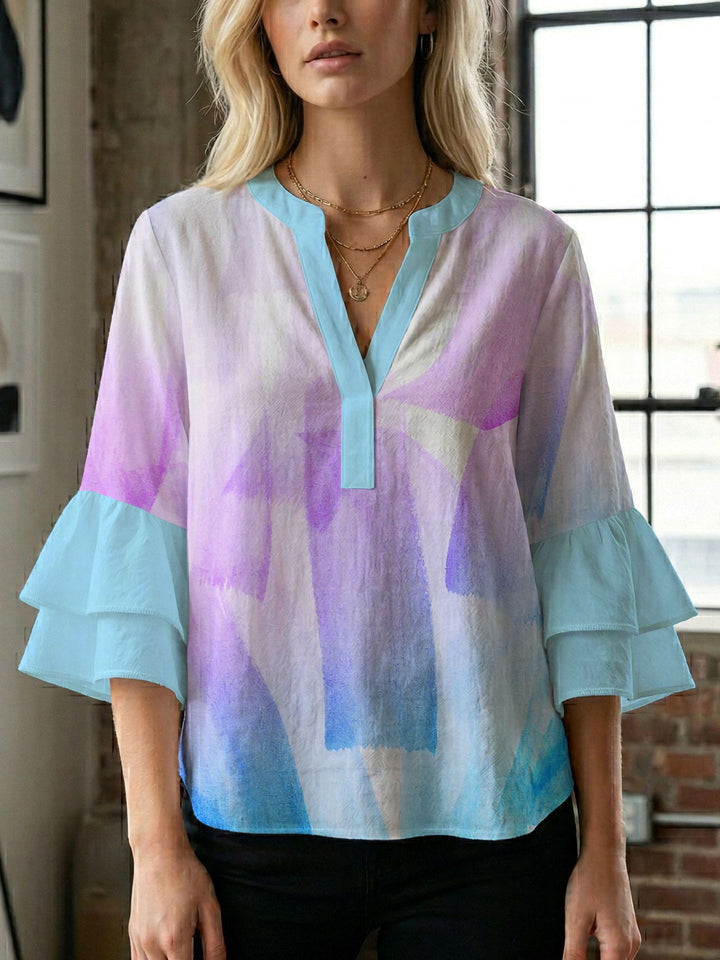 Damen Bluse mit wunderschönen floralem Design Drune