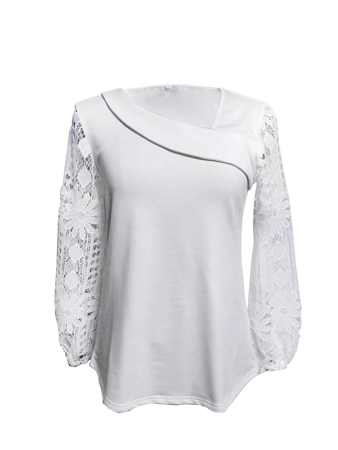Damen Designer Bluse mit Spitzeneinsätzen und elegantem Schnitt Drune