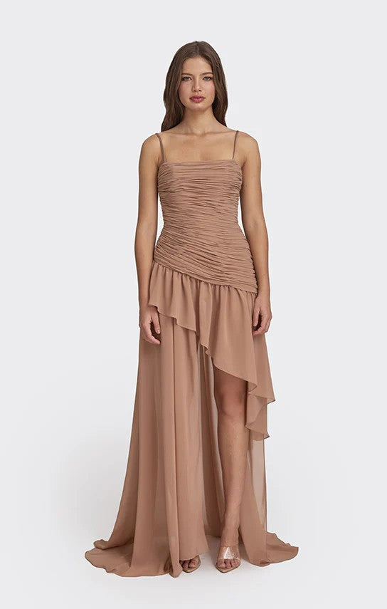 Damen Elegantes Kleid mit raffiniertem Rüschendesign Drune