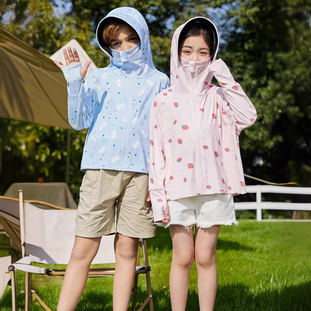Damen Sommerliche UV-Schutzjacke mit Kapuze Drune
