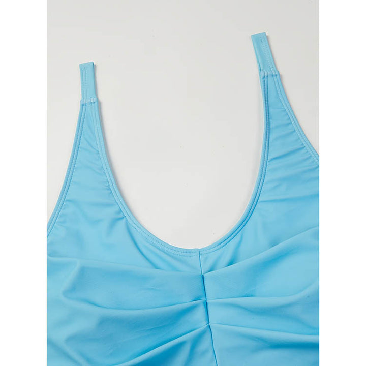 Damen Badeanzug-Set mit stilvollem Oberteil und hoch geschnittenem Höschen Drune