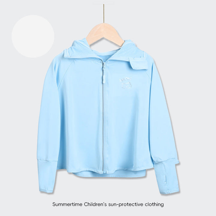 Kinder UV-Schutzjacke mit Kapuze und leichten atmungsaktiven Eigenschaften Drune