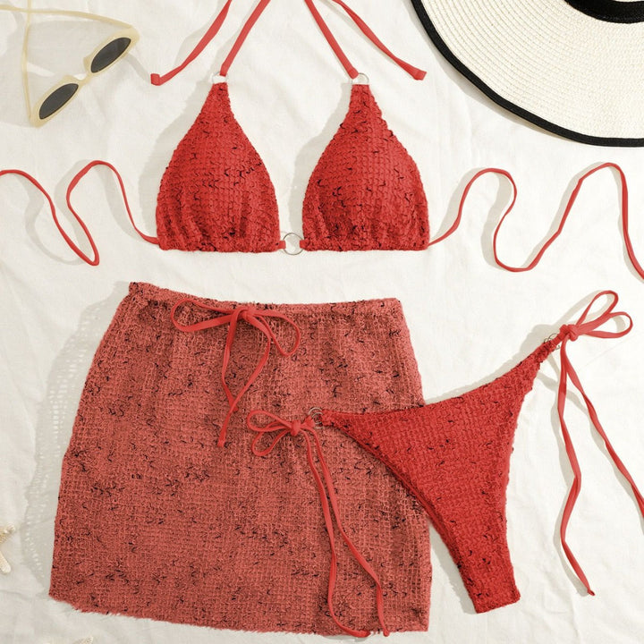 Damen Bikinis mit verspielter Wickeloptik Drune
